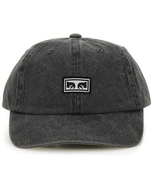 Obey "icon Eyes Pigment 6 Panel" Baseball Hat - Black