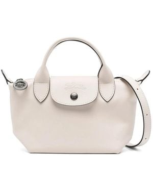 Longchamp Leather Tote Bags - Natural