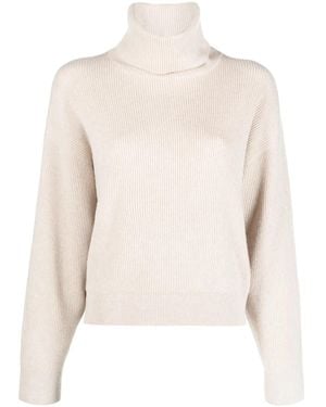 Brunello Cucinelli Maglione A Coste-Donna - Neutro
