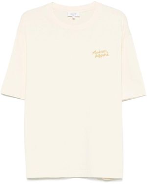 Maison Kitsuné T Shirt Cotone-Uomo - Bianco