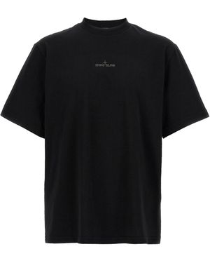 Stone Island Double-Sided Print T-Shirt - Black