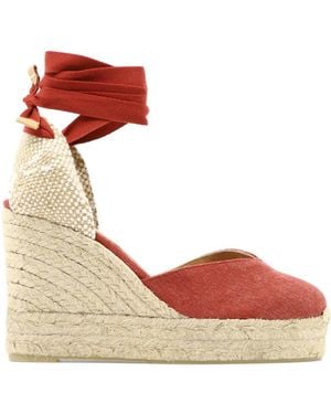 Castañer Chiara Espadrilles Red - Brown