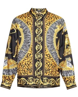 Versace Silk Shirts - Yellow