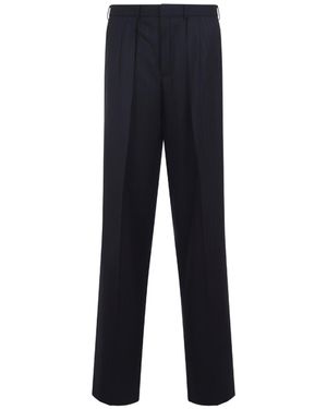Tom Ford Wool Pants-Uomo - Blu
