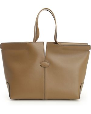 Tod's Dbm Shopping Medio-Piccola Handbags - Brown