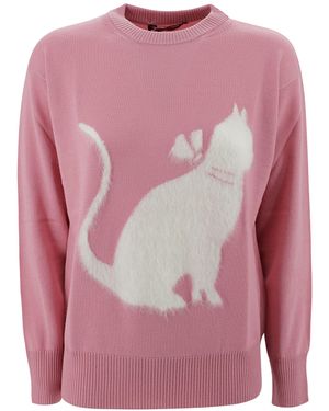 MM STUDIO Wool Hot Sweater - Pink