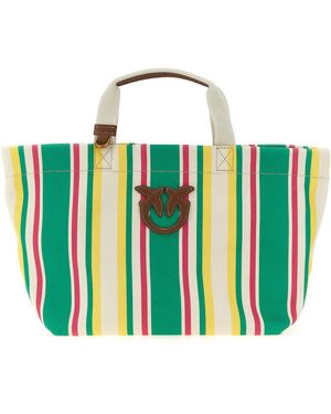 Pinko Medium 'beach' Shopping Bag in Green | Lyst UK