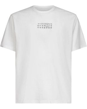 MM6 by Maison Martin Margiela Cotton T Shirts - White