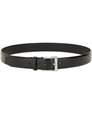 BOSS Leather Belt-Uomo - Nero