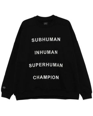 Rick Owens X Champion Felpe Nero-Donna