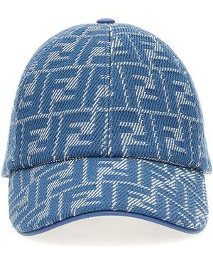 ハット FENDI FF canvas hat Blue Hat Cotton Blue | Fendi
