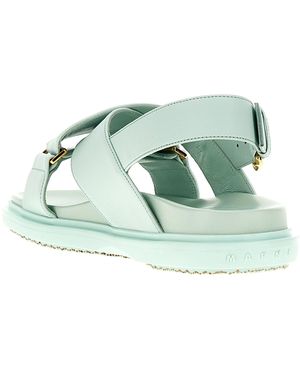 Marni 'Fussbet' Sandals - Green