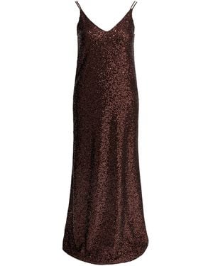 Semler Long Sequined Dress Dresses - Brown