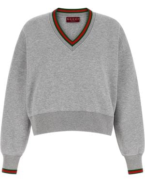 Gucci Web Sweatshirt Grey