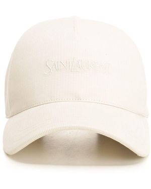 Saint Laurent Corduroy Hat Hats - Natural
