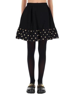 Moschino Flared Mini Skirt - Black