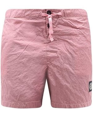 Stone Island Econylon Swim Trunks - Pink