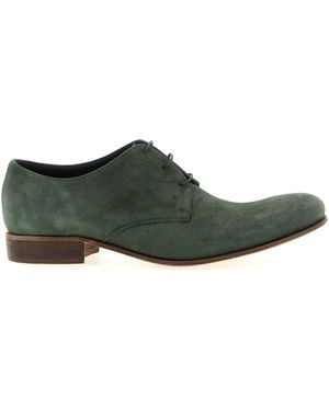 Julianne Suede Lace Up Lace Up Shoes - Green