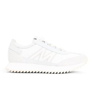 Moncler Trainers Nude & Neutrals - White