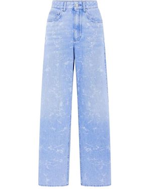 Rabanne Jeans Con Effetto Schiarito-Donna - Blu