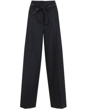 Peserico Wide Leg Gray - Black