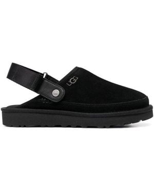 UGG Camel Suede Goldencoast Slippers - Black