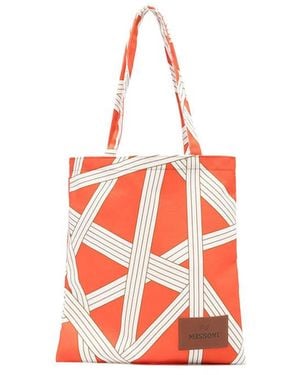 Missoni Tote Bags Cotone-Donna - Rosso