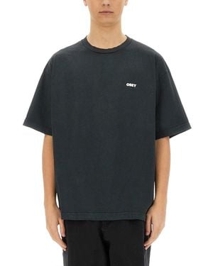 Obey "Icon Face" T-Shirt-Uomo - Nero