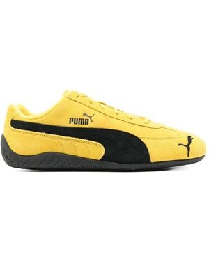 PUMA Leather Trainers - Yellow