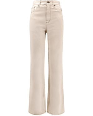 Burberry Denim Trousers - Natural