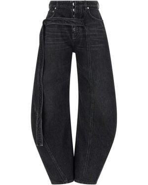 Jean Paul Gaultier Low Waist Jeans Nero-Donna - Blu