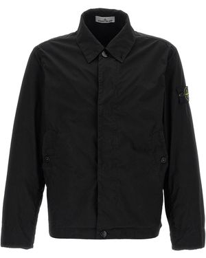 Stone Island Light Compact Giacche Nero-Uomo
