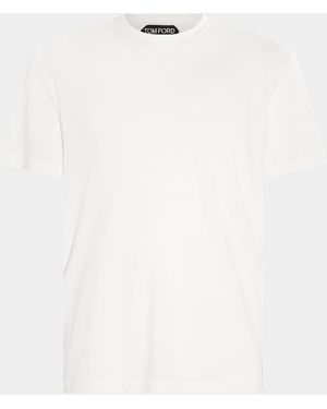 Tom Ford T-Shirts And Polos Light And Natural-Uomo - Bianco