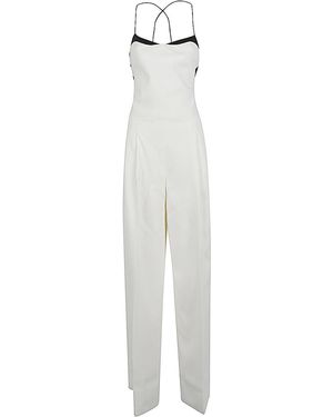 Tom Ford Silk Long Jumpsuit - White