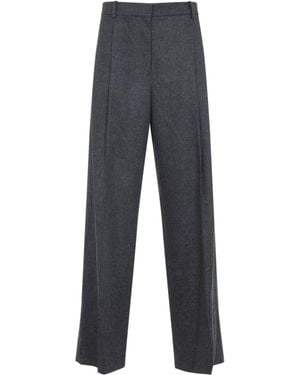 KHAITE August Wool Pants-Donna - Grigio