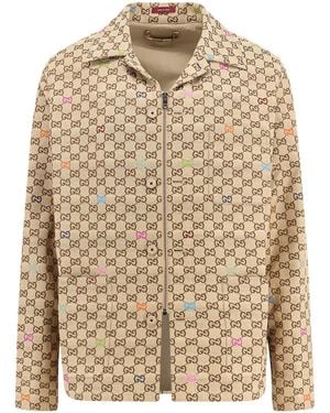 Gucci Gg Fabric Jacket - Natural