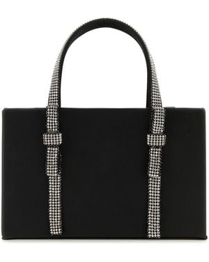 Kara Nappa Leather Handbag - Black