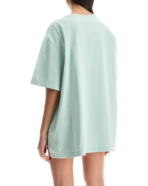 The Attico T Shirt Oversize Manica Corta Verde Menta-Donna