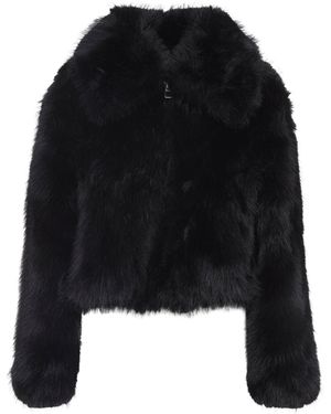 Frankie Shop Hope Faux Fur Jacket-Donna - Nero