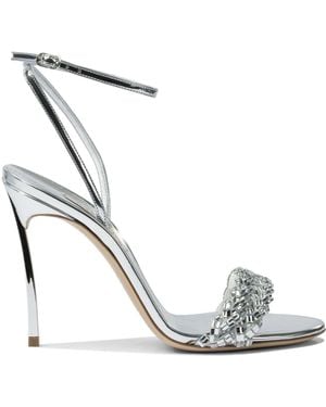 Casadei "Interstellar" Heeled Sandals 100 Mm - White