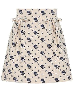 Valentino Mini Skirts - Natural