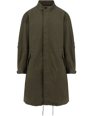 Givenchy Water-Proof Cotton Parka Jacket - Green