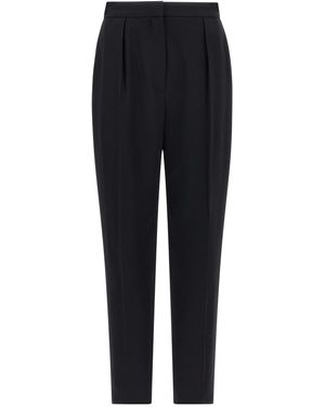 Balmain High Waist Pantaloni Nero-Donna