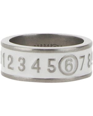 MM6 by Maison Martin Margiela Logo Ring - Gray