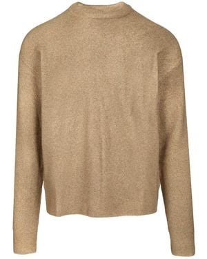 AMISH Crew Neck Sweater Knitwear - Natural