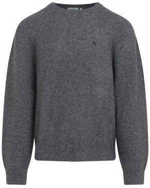 Carhartt Tangled Graphite Curtis Sweater-Uomo - Grigio