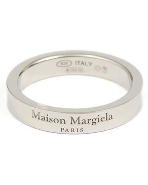 Maison Margiela Logo Ring Jewellery Silver - Multicolour