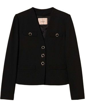 Twinset Giacche Nero-Donna