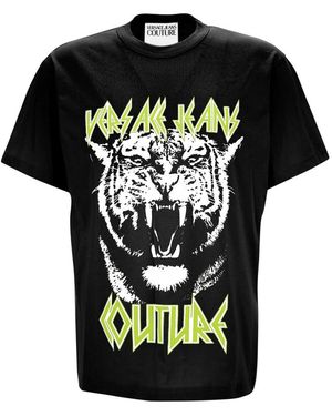 Versace Jeans Couture T Shirt Cotone-Uomo - Nero