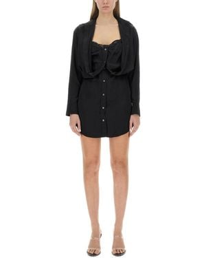 Alexander Wang Layered Chemisier Dress - Black